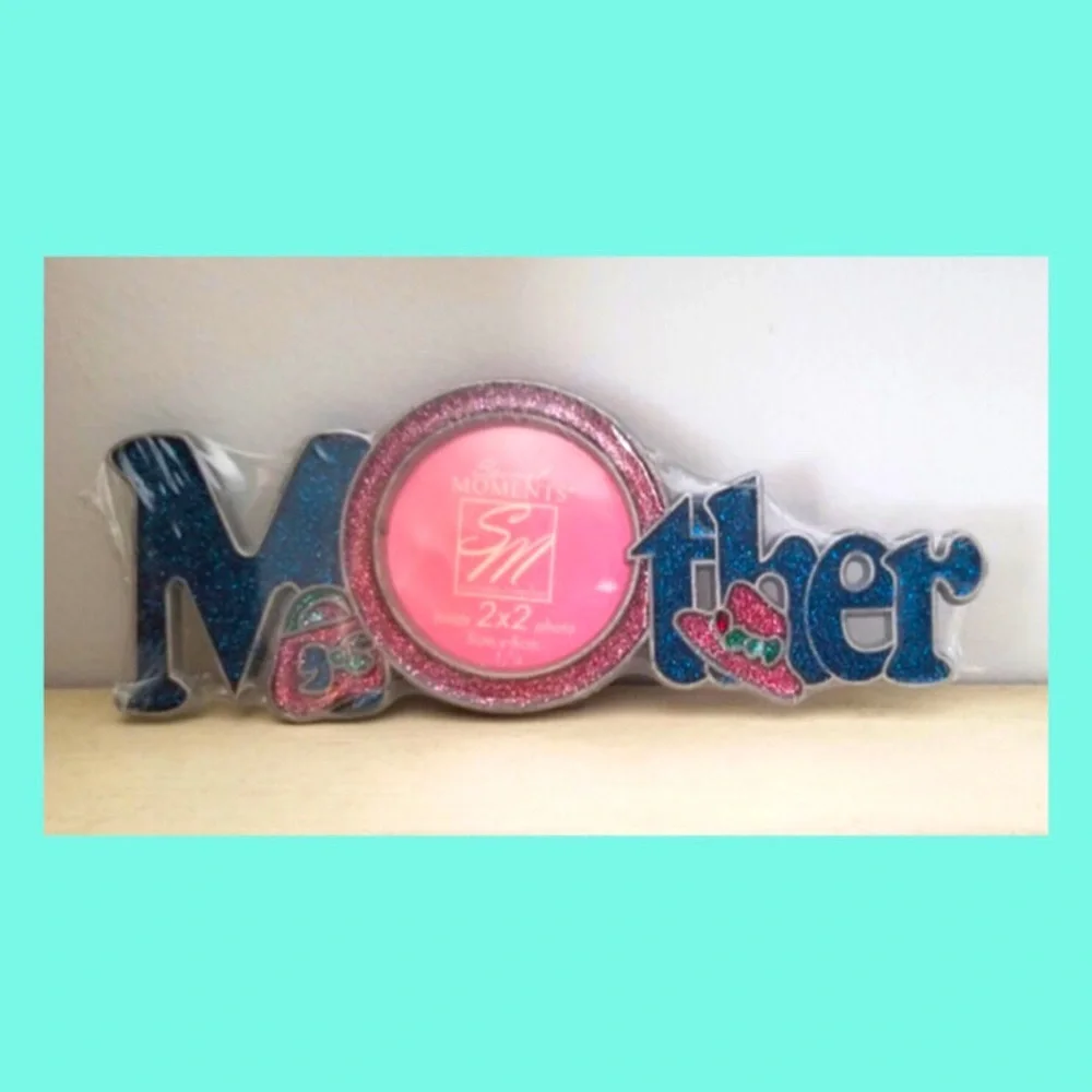 Vintage MOTHER Glittery Sparkly Metallic Photo Frame NIP